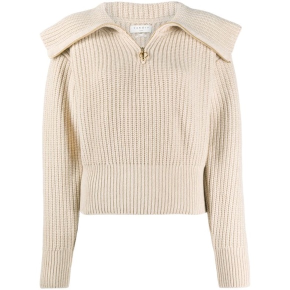 Sandro Paris Emmanuel Zip Up Jumper 